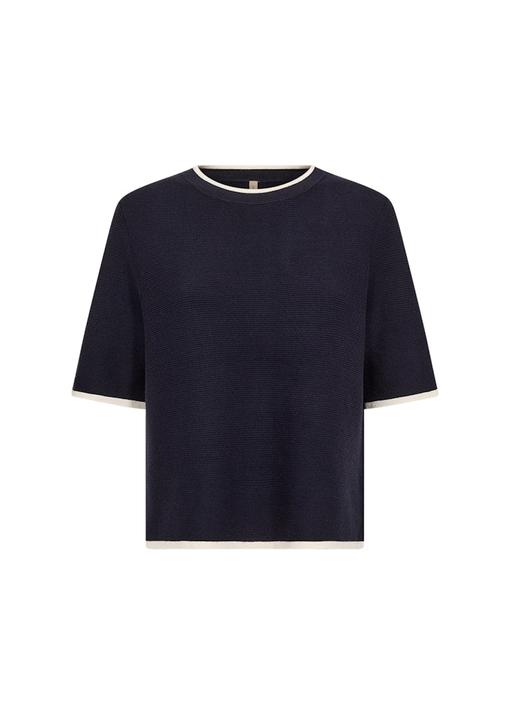 Soya Concept Damen Pullover Navy Combi