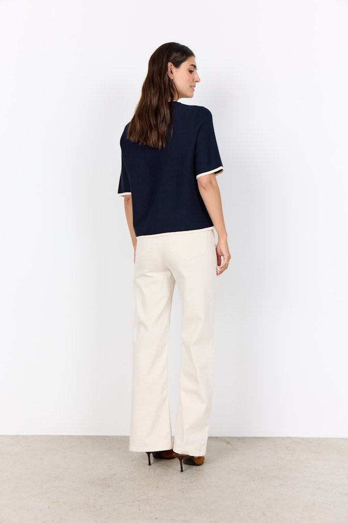 Soya Concept Damen Pullover Navy Combi