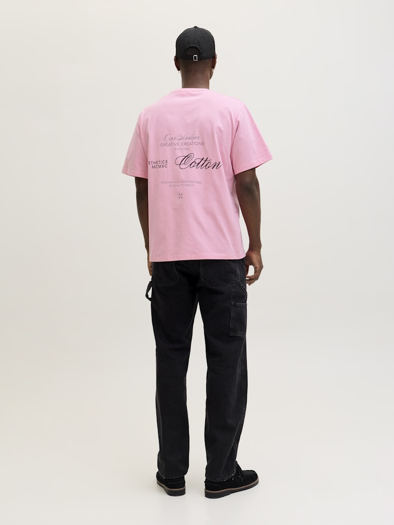 Jack & Jones Herren T-Shirts kurz Prism Pink