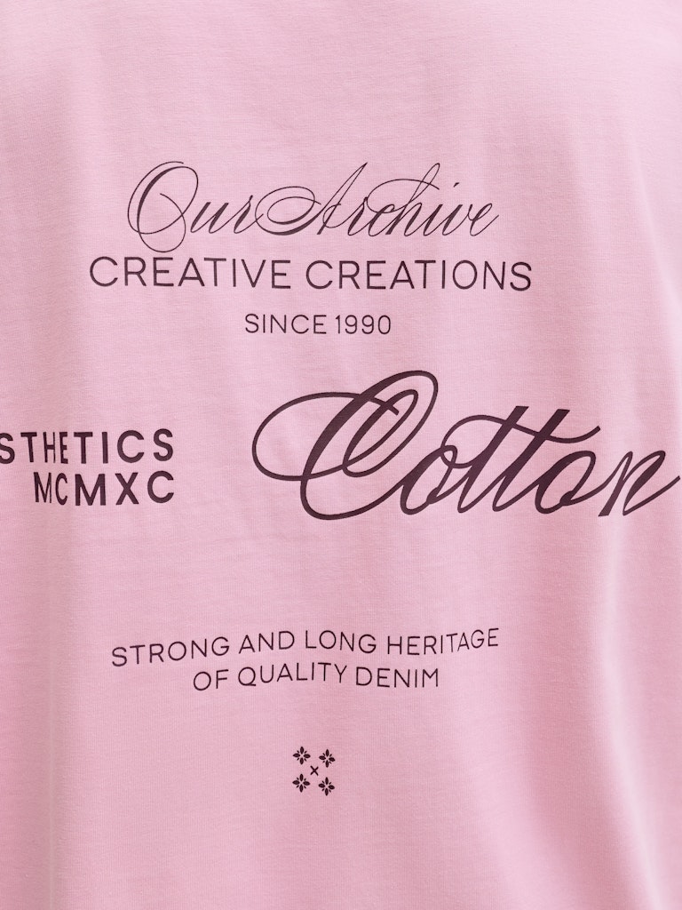 Jack & Jones Herren T-Shirts kurz Prism Pink