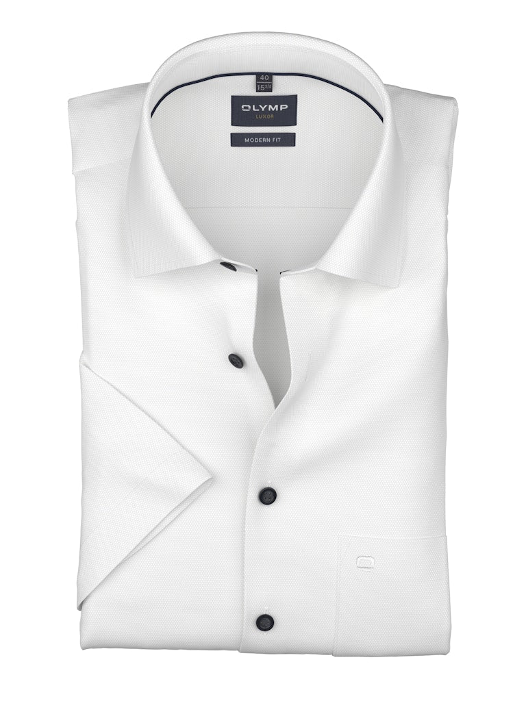 Olymp Herren Hemden kurz  Weiss