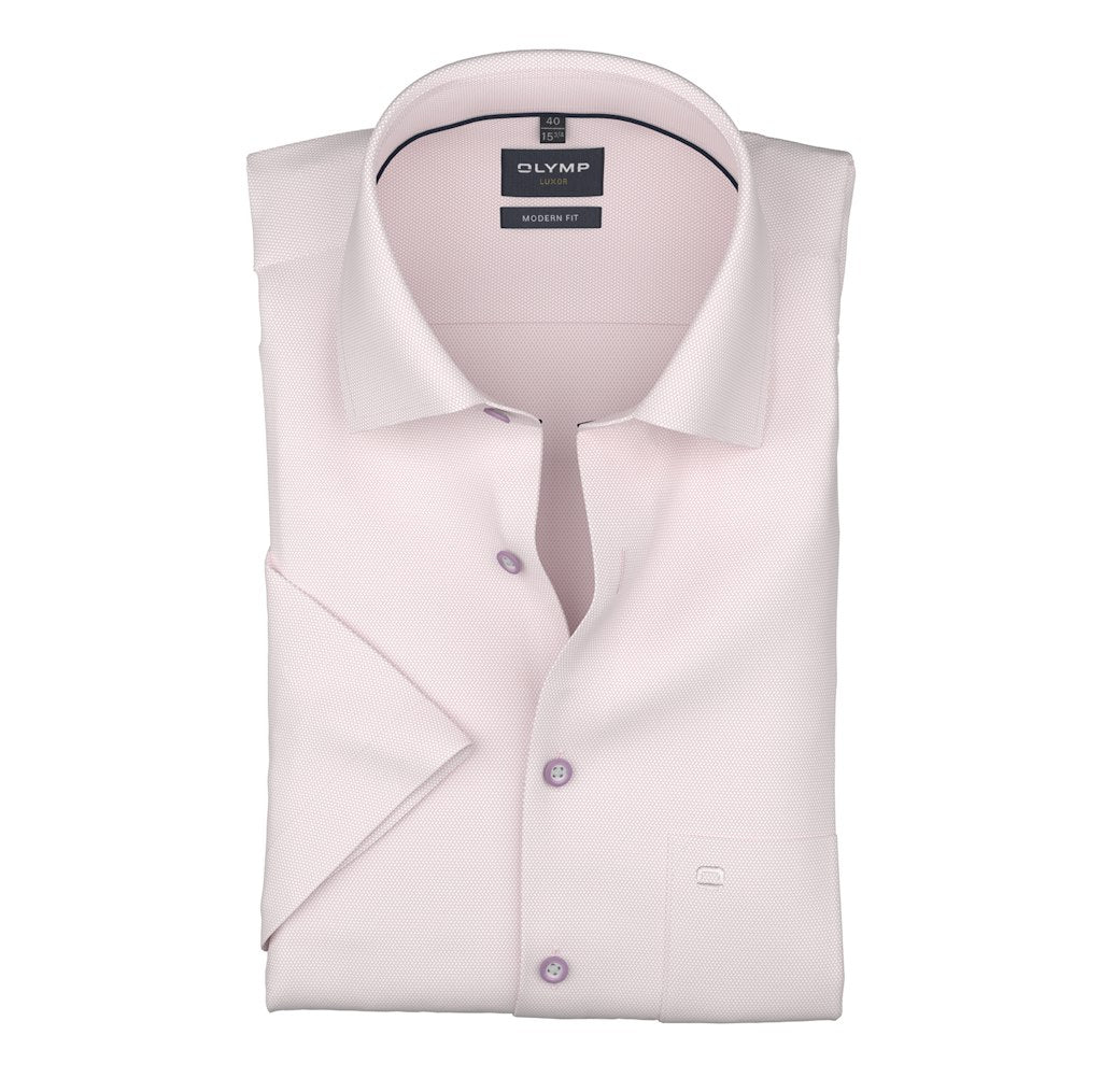 Olymp Herren Hemden kurz  Hellrose