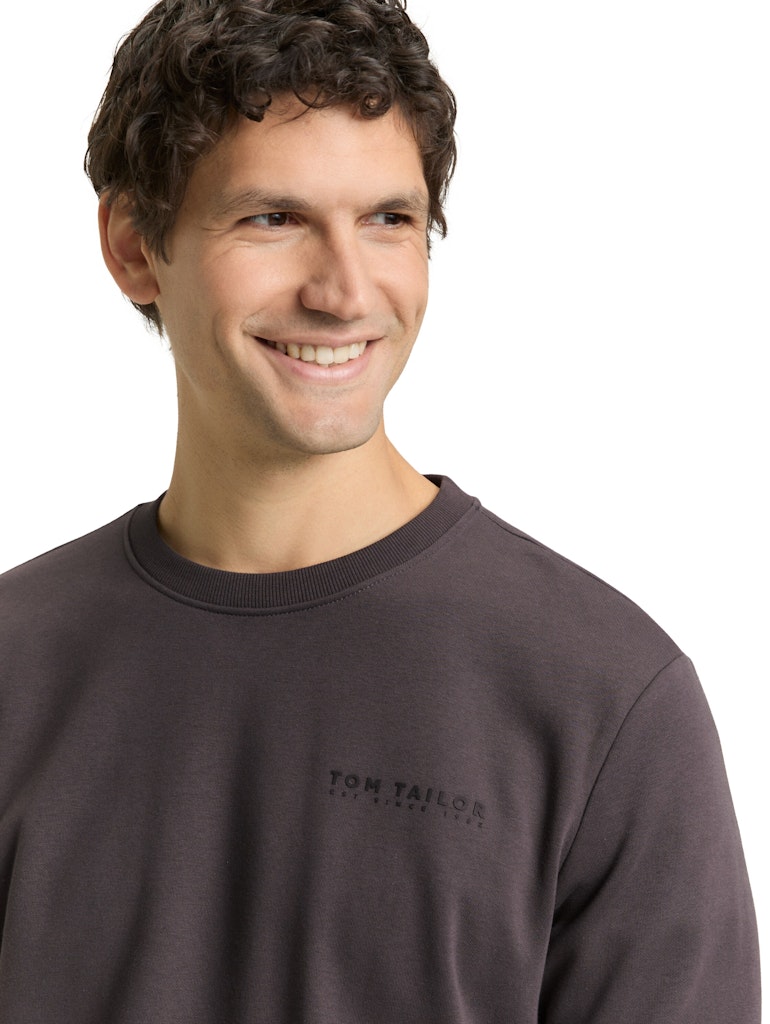 Tom Tailor Herren Sweatshirts Tarmac Grey