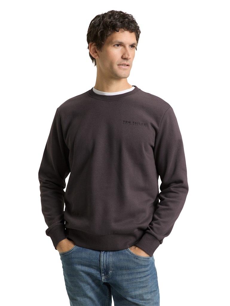 Tom Tailor Herren Sweatshirts Tarmac Grey