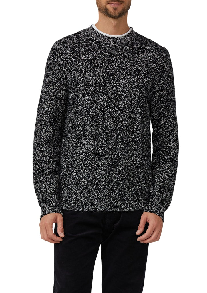 S. Oliver red Herren Pullover Grey/Black