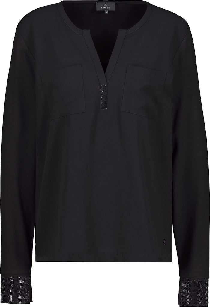 Monari Damen T-Shirts Schwarz