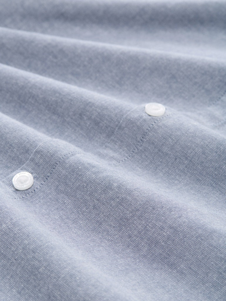 Tom Tailor denim Herren Hemden lang Night Blue Whit