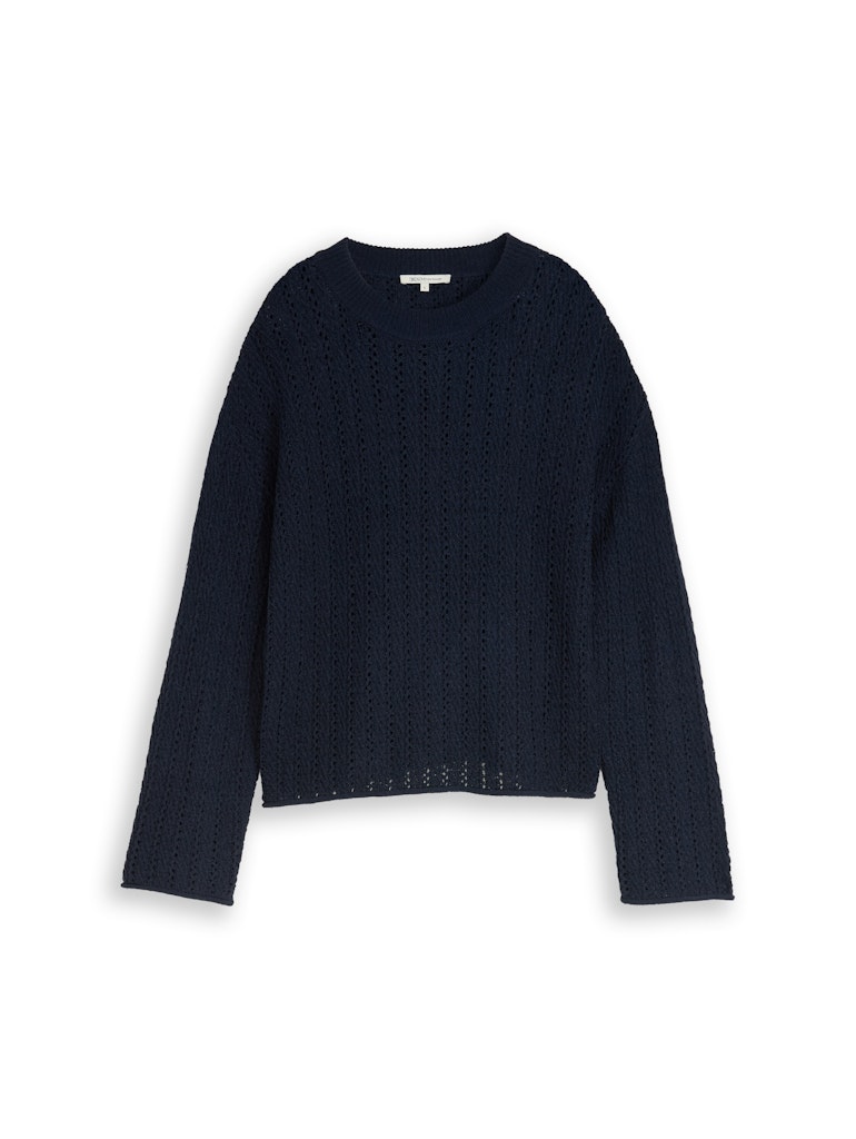 Tom Tailor denim Damen Pullover Sky Captain Blu