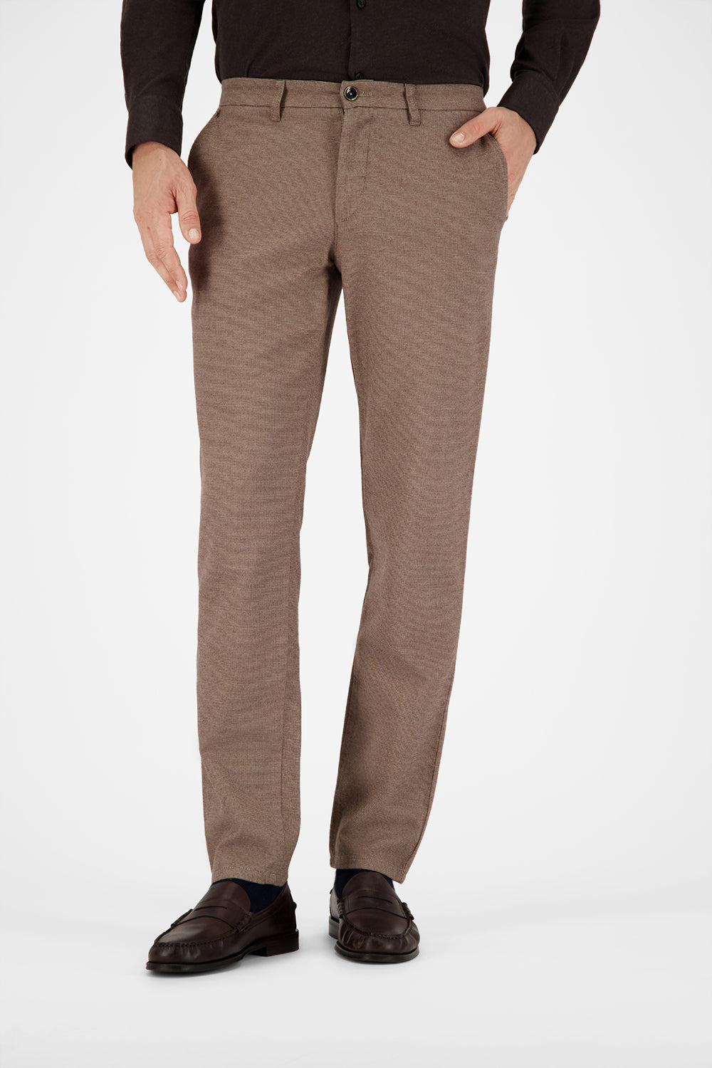Gardeur Herren Hosen  Dunkelbeig