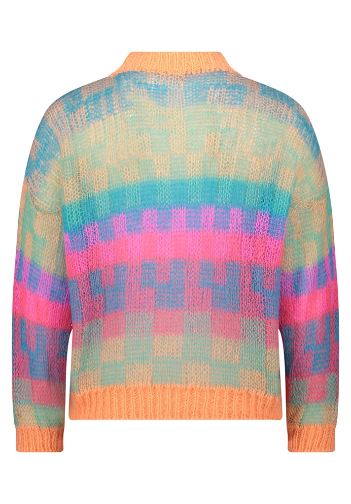 Cartoon Damen Pullover Orange/Pink
