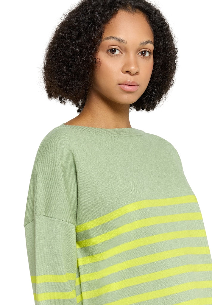 Cartoon Damen Pullover Green/Yellow