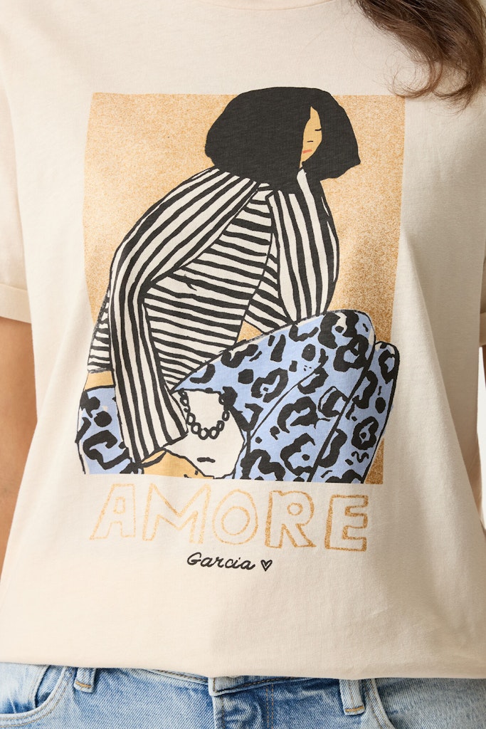 Garcia Damen T-Shirts Whitecap