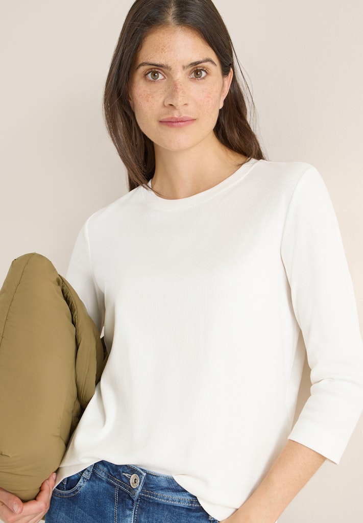 Cecil Damen T-Shirts  Vanilla W