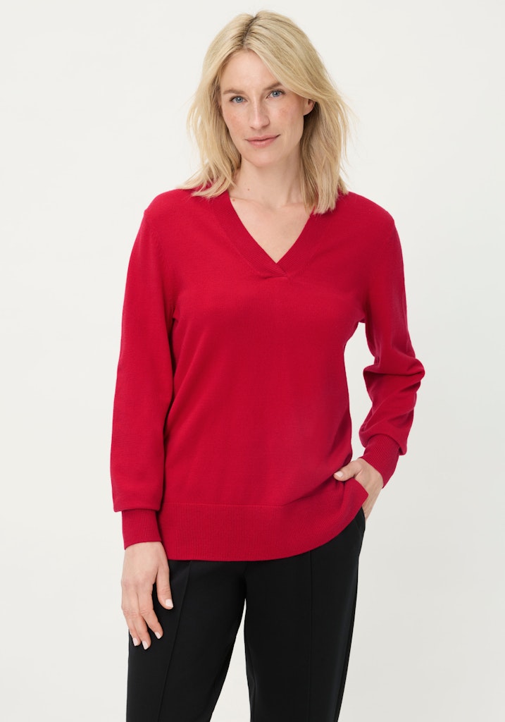 Olsen Damen Pullover  True Red