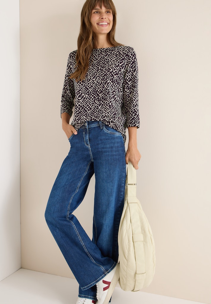 Cecil Damen T-Shirts  Eggplant