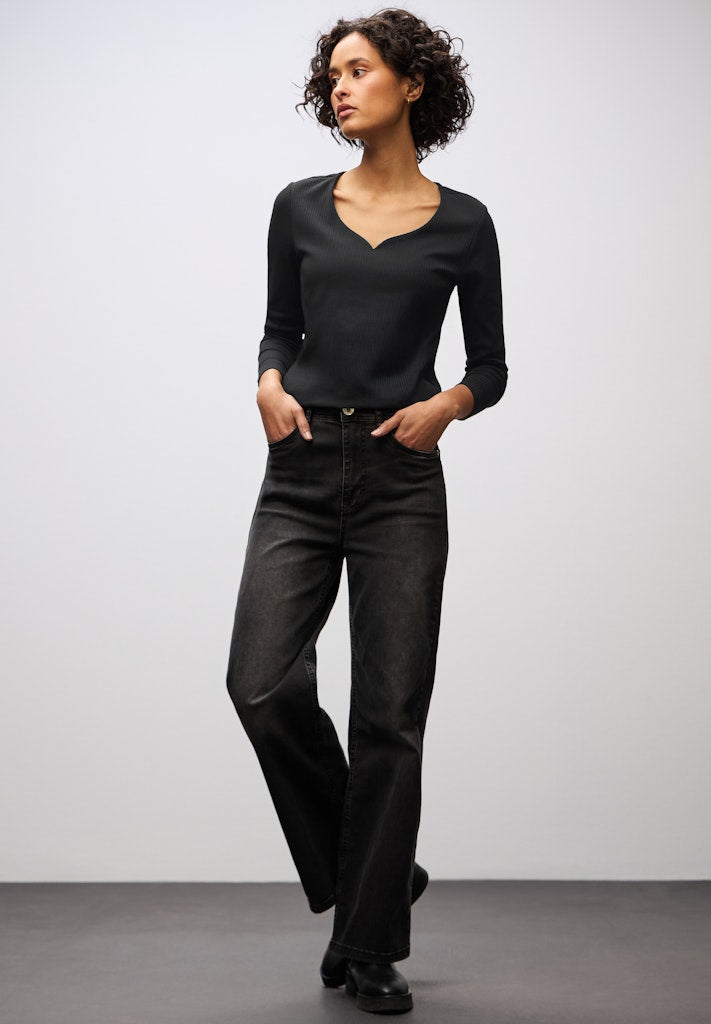 Street One Damen T-Shirts  Black