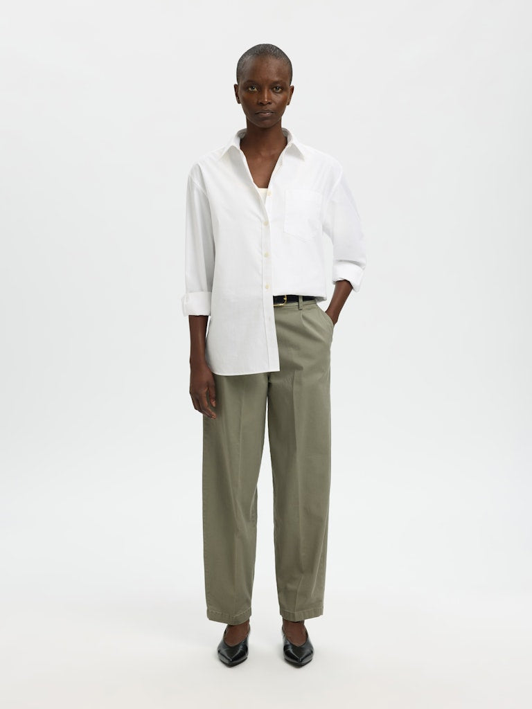 Selected Femme Damen Hosen Vetiver