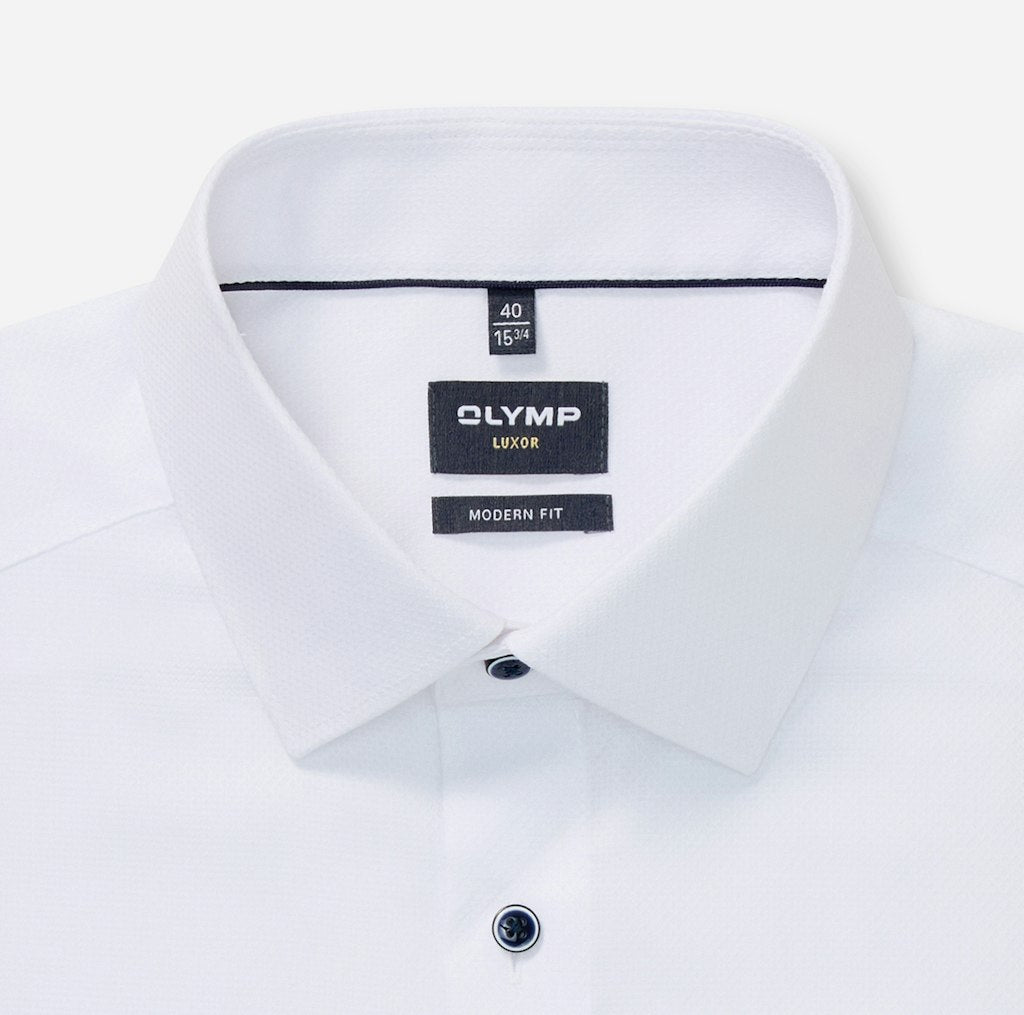 Olymp Herren Hemden lang  Weiss