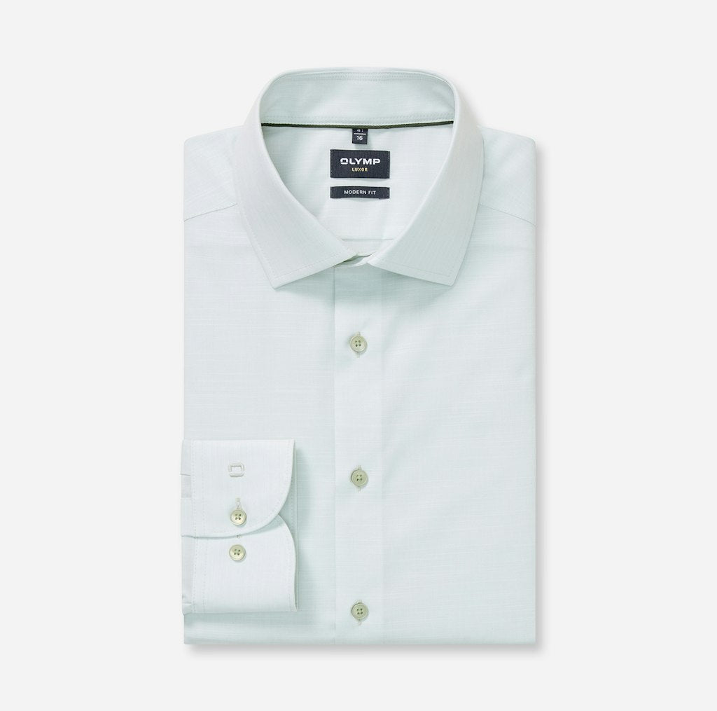 Olymp Herren Hemden lang  Lindgrõn