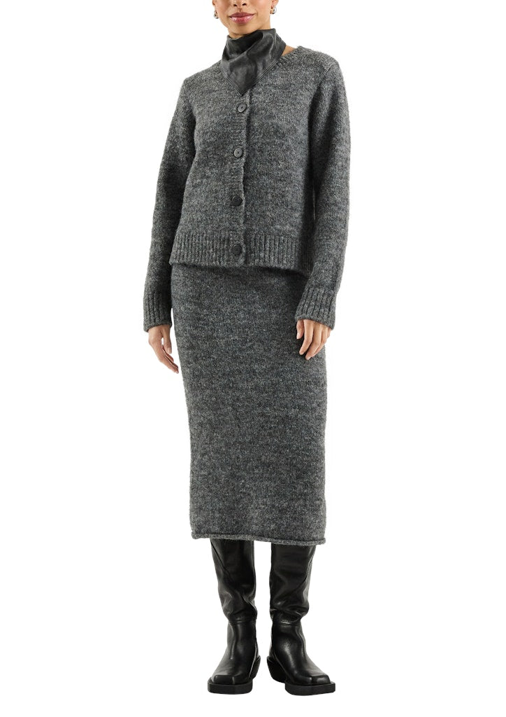 QS by S.Oliver Damen Strickjacken Grey/Black