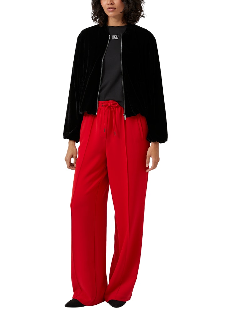 S. Oliver red Damen T-Shirts Grey/Black