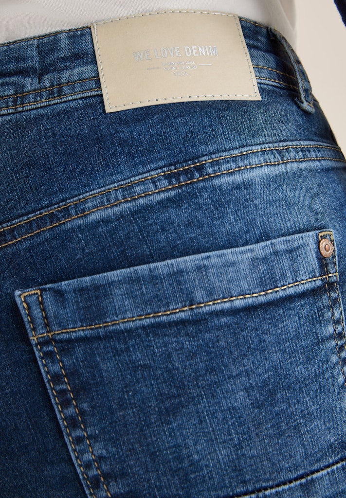 Cecil Damen Hosen  Mid Blue