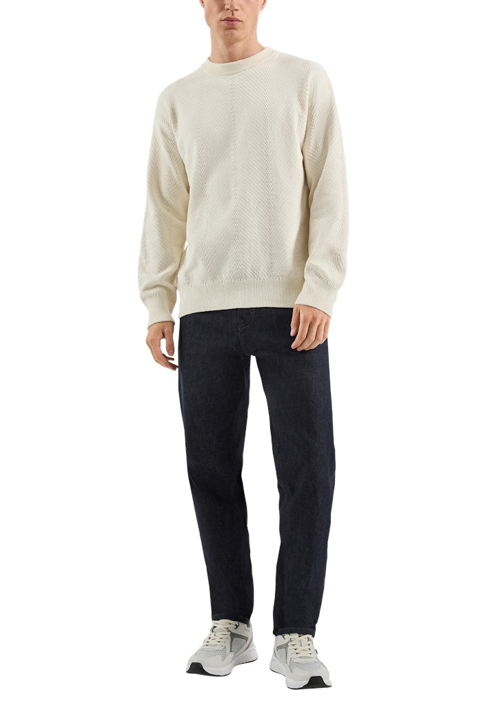 QS by S.Oliver Herren Pullover White