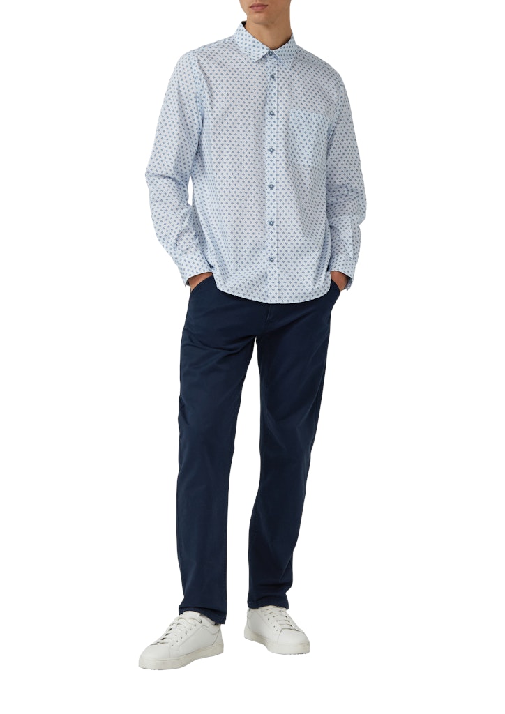 S. Oliver red Herren Hemden lang Blue