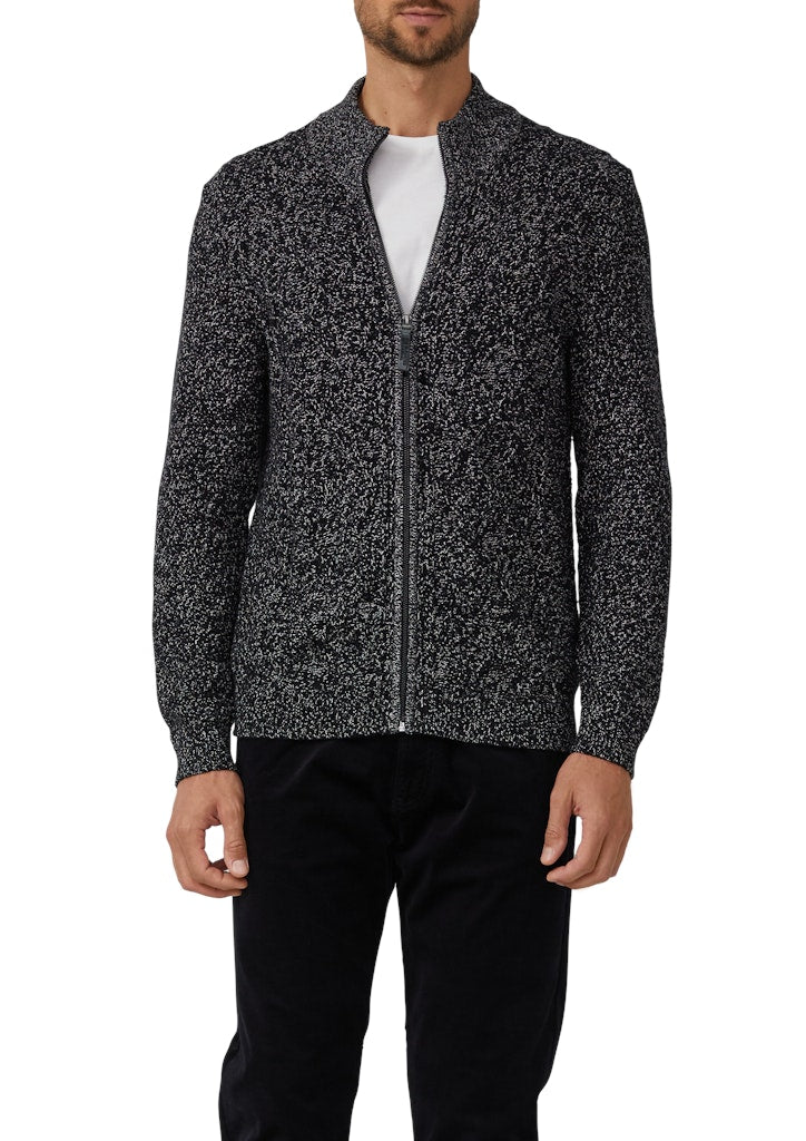 S. Oliver red Herren Strickjacken Grey/Black