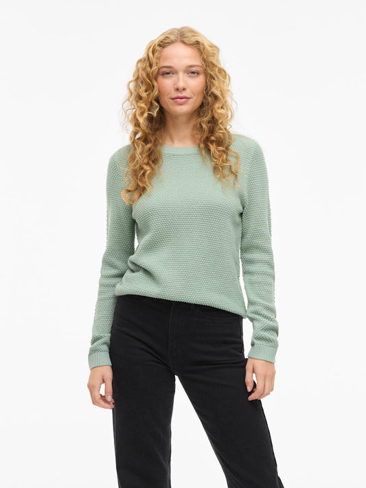 Vila Damen Pullover Blue Surf