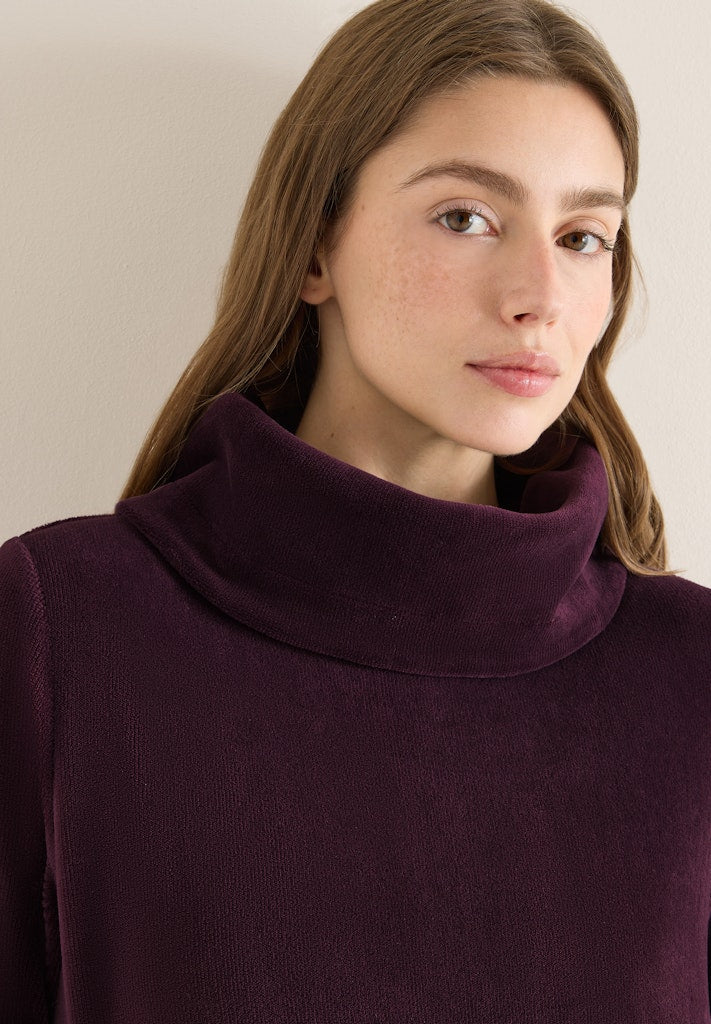 Cecil Damen T-Shirts Eggplant