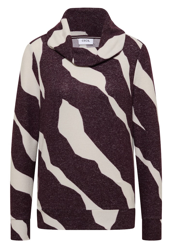 Cecil Damen T-Shirts  Eggplant