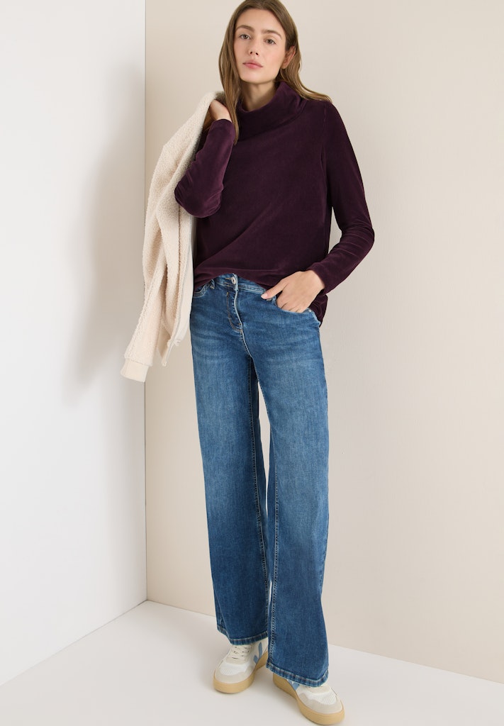 Cecil Damen T-Shirts Eggplant