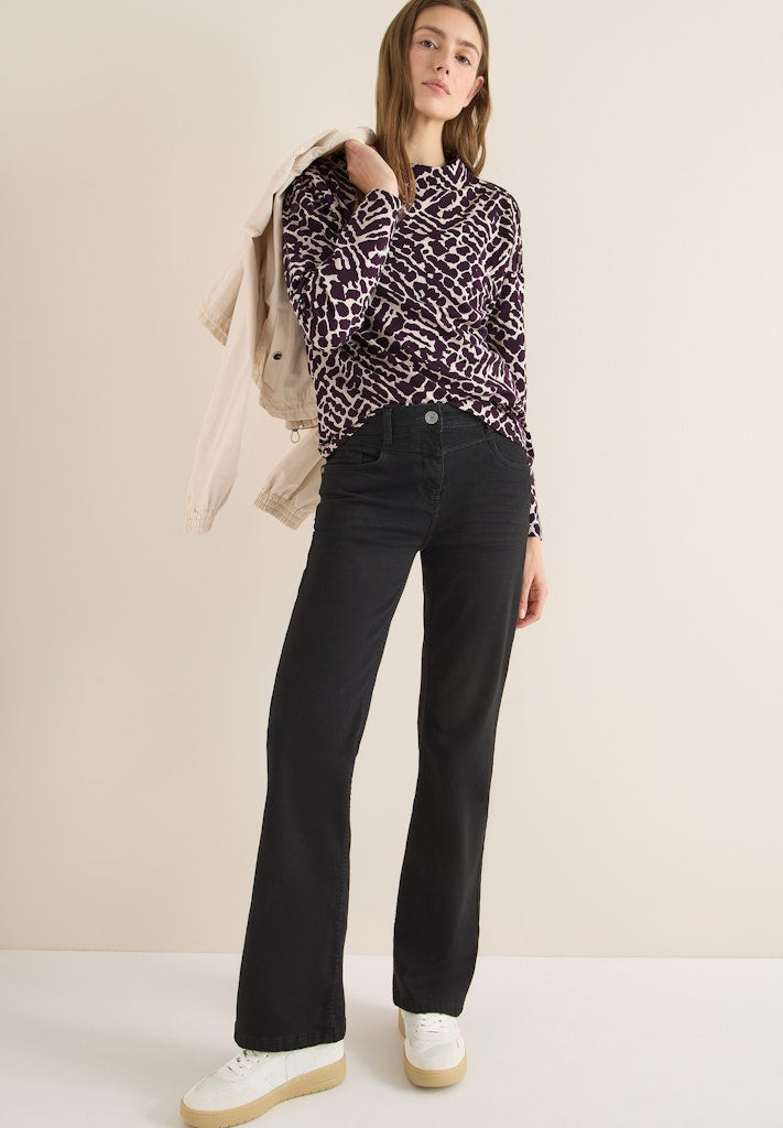 Cecil Damen T-Shirts Eggplant