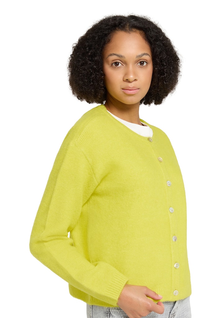 Cartoon Damen Strickjacken Neon Yellow