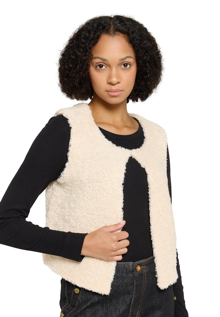 Cartoon Damen Strickjacken Cream