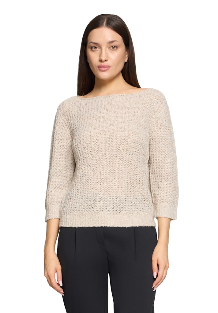 Betty & Co Damen Pullover Dark Cream Mela