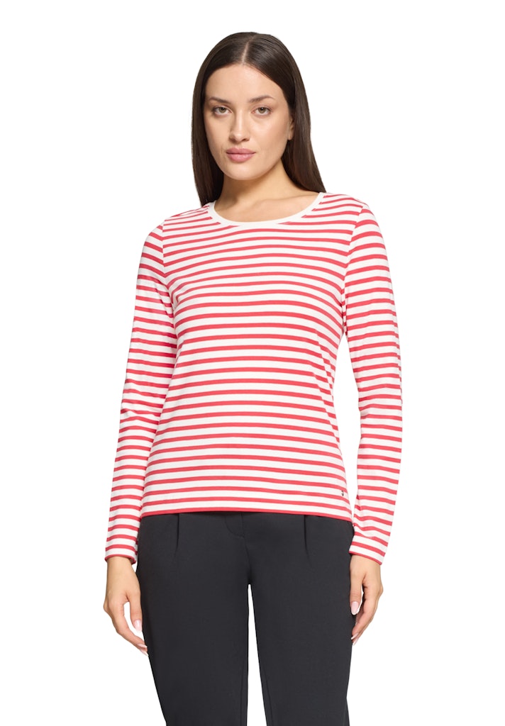 Betty & Co Damen T-Shirts Cream/Red