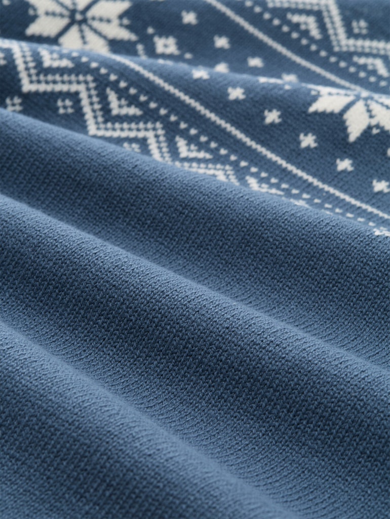 Tom Tailor denim Herren Pullover Dusty Denim Blu