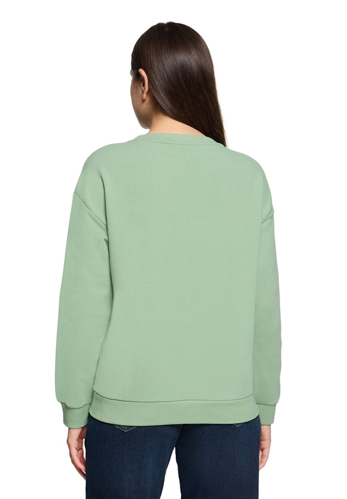 Cartoon Damen Sweatshirts Patch Mint/Blue