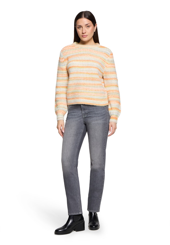 Betty & Co Damen Pullover Cream/Orange