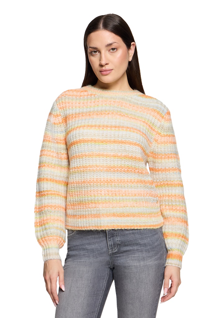 Betty & Co Damen Pullover Cream/Orange