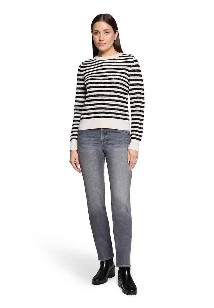 Betty & Co Damen Hosen Grey Denim