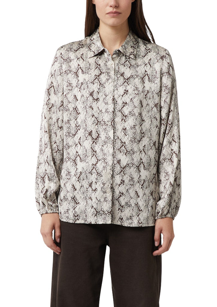 Comma Damen Blusen Grey/Black