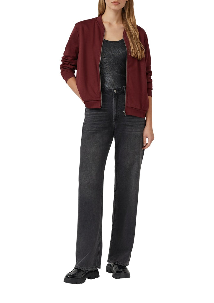 S. Oliver red Damen Tops Grey/Black