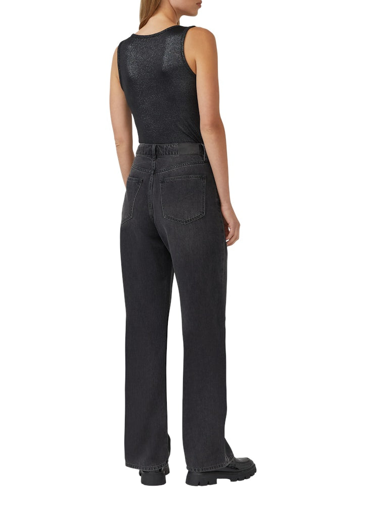 S. Oliver red Damen Tops Grey/Black