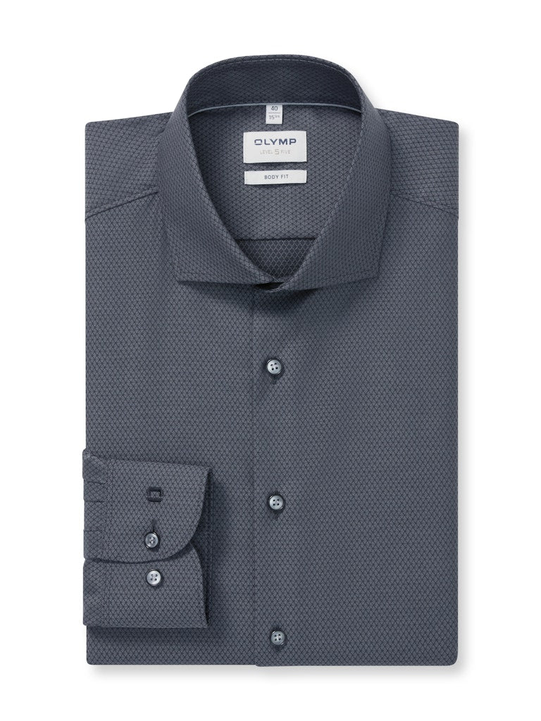 Olymp Herren Hemden lang  Anthrazit
