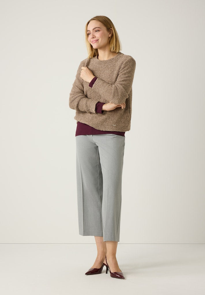 More & More Damen Pullover  Taupe Mela