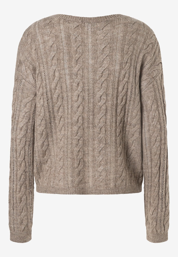 More & More Damen Pullover  Taupe Mela
