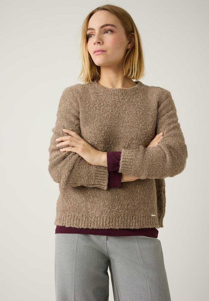 More & More Damen Pullover  Taupe Mela